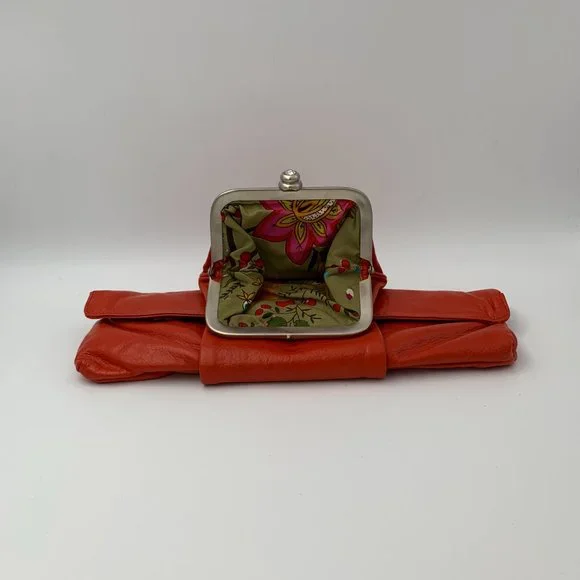 Latico Vintage-style Fold Clutch with Coin Purse - Burnt Orange